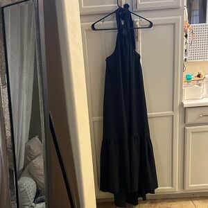 a new day Black Halter Maxi Dress